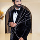 Split 3D Swarovski Black Velvet Tuxedo