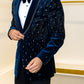 Sapphire Hand-Embellished Tuxedo